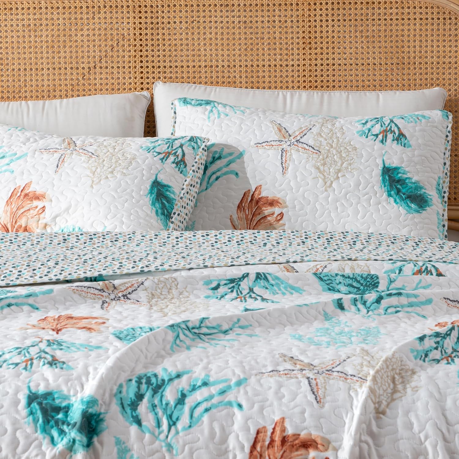 Great Bay Home Coastal Bedding Set - TwinTwin XL