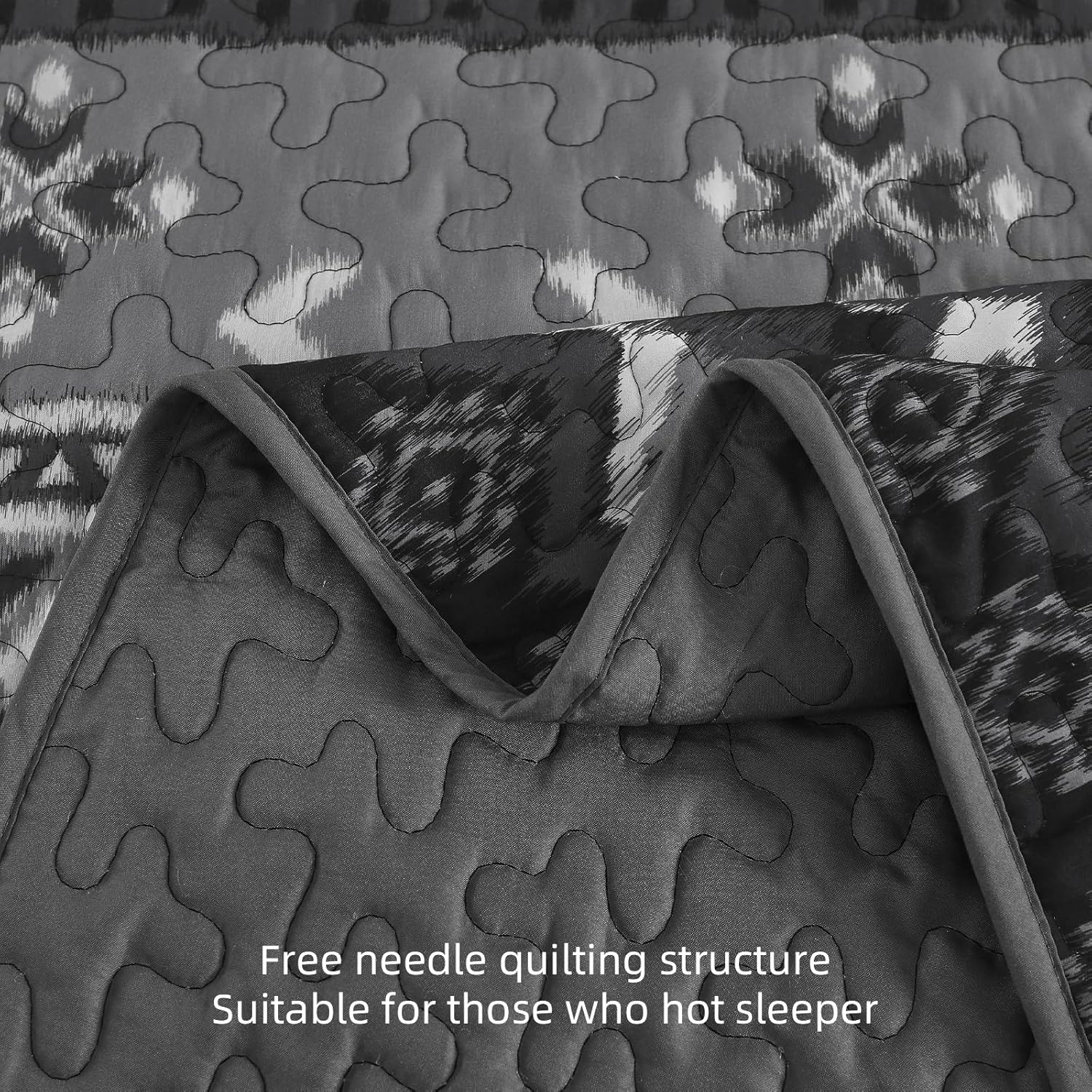 Dintszyayue Boho Quilt Set Queen Size 3 Piece