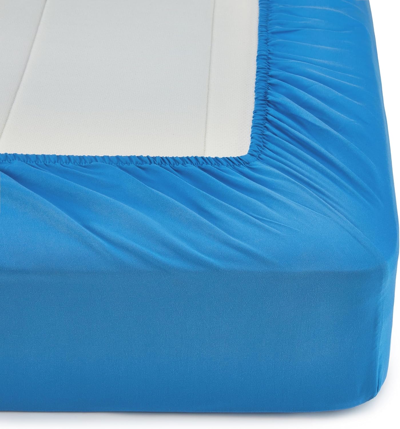 Amazon Basics 7-Piece Microfiber Kids Bed-in-a-Bag Set FullQueen Blue