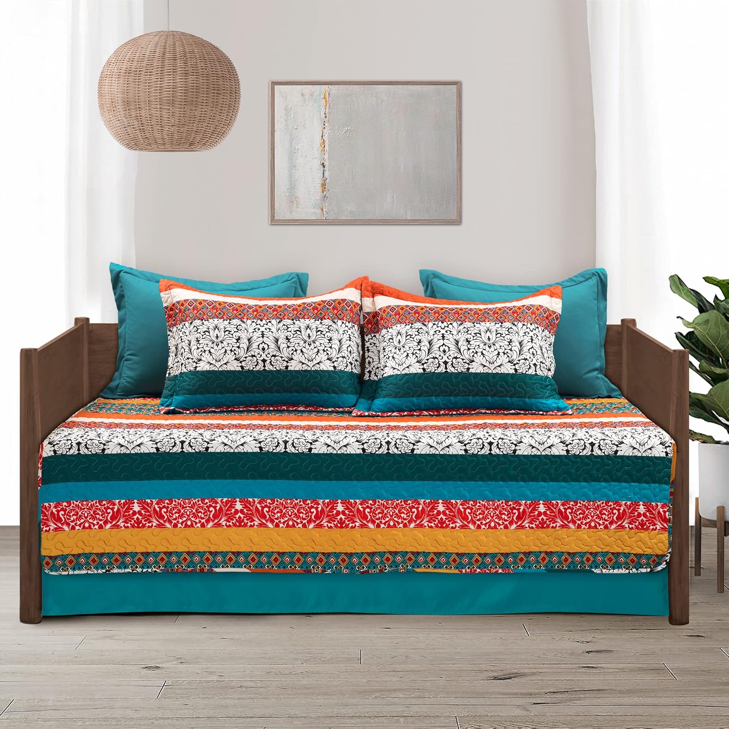 Lush Decor Boho Stripe 3-Piece Daybed Cover Set