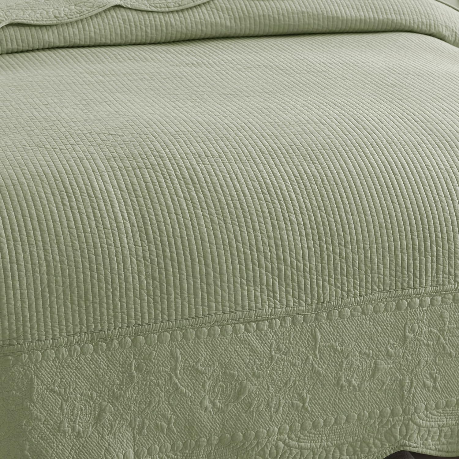 MarCielo 3-Piece Cotton Bedspread Quilt Set