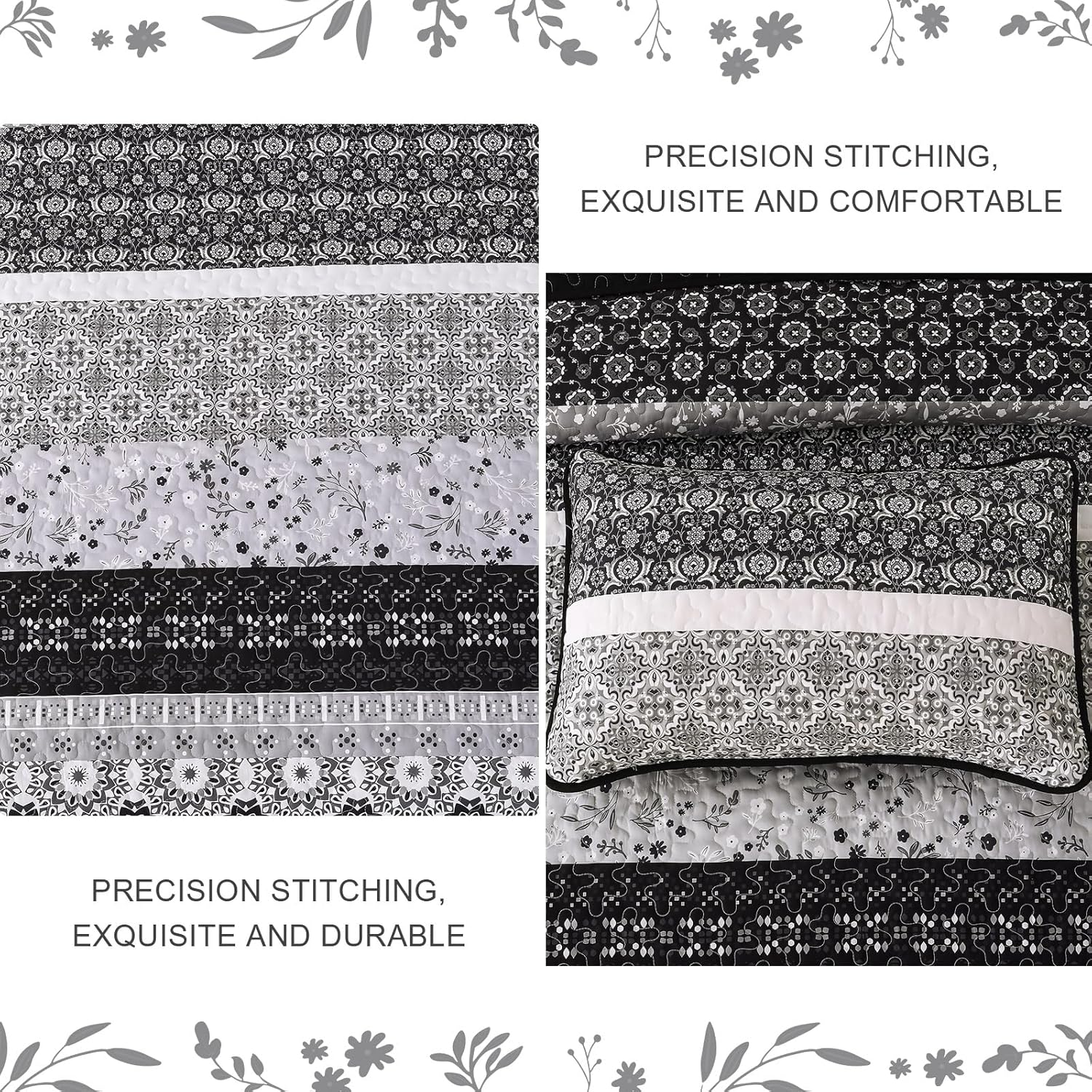 WONGS BEDDING Boho Quilt Set King