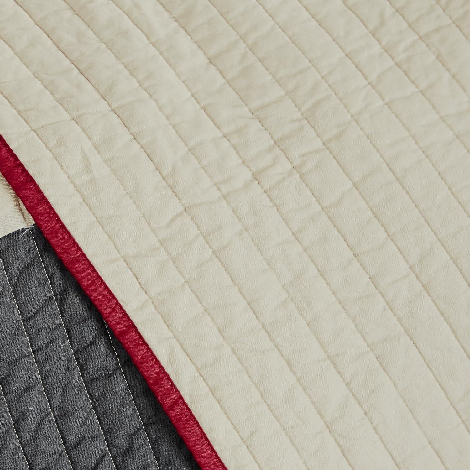 Woolrich Huntington Plaid Red Reversible Quilt Set 3 Piece 1