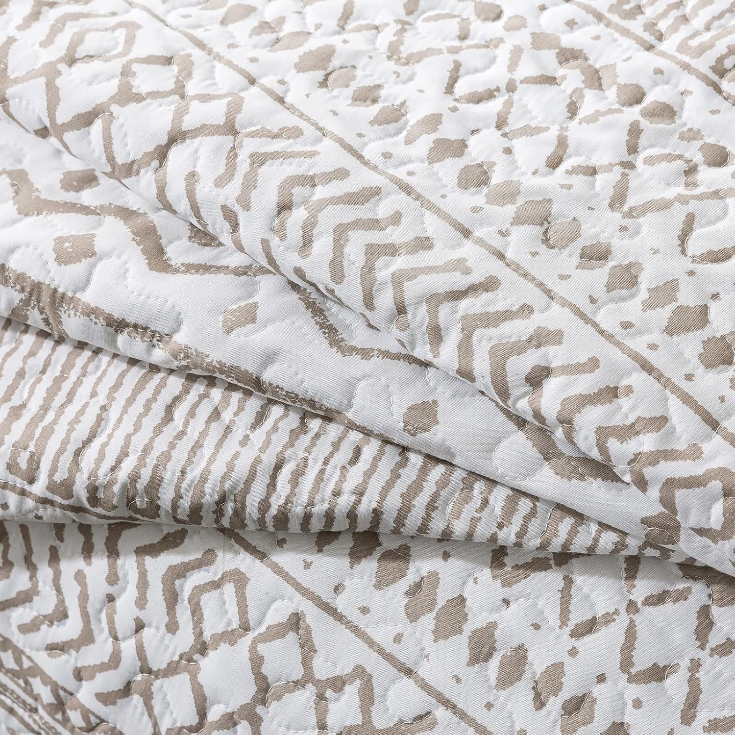 NEWLAKE Reversible Quilt Bedspread Set Queen Size