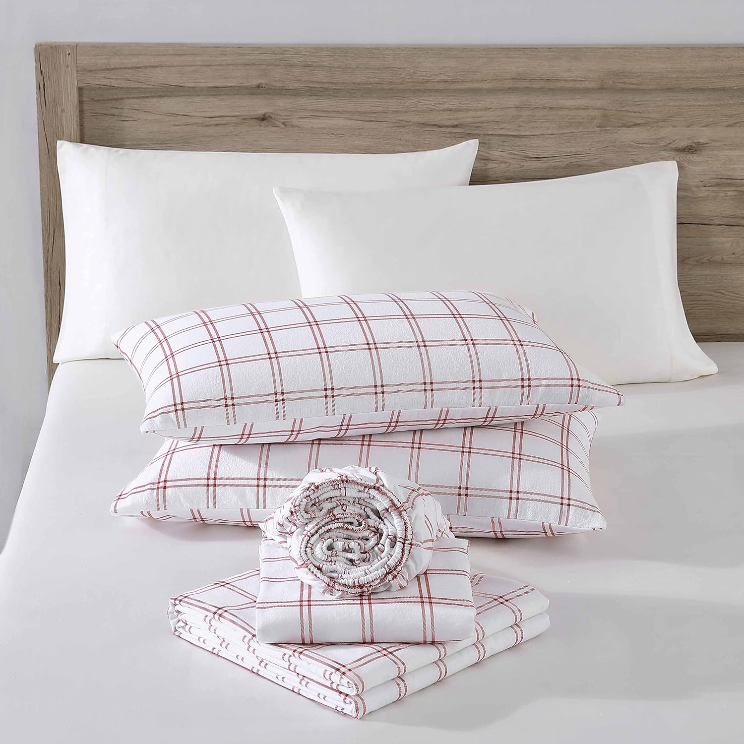Eddie Bauer Twin Flannel Sheet Set - Cozy Breathable and Oeko-Tex Certified