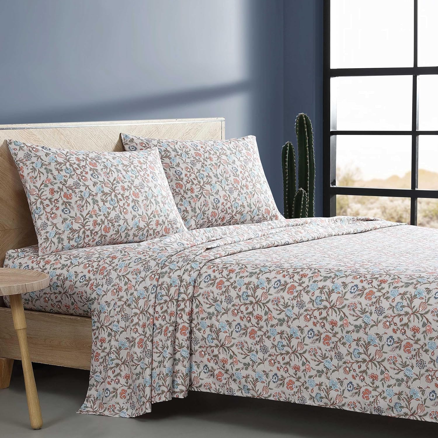 Wrangler Twin Sheet Set - Floral Oeko-Tex Certified 100 Polyester