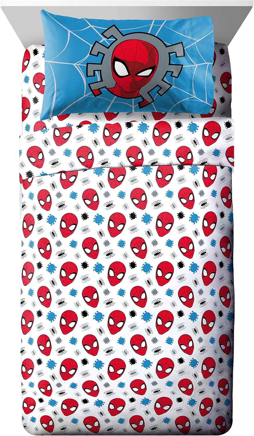 Jay Franco Marvel Spiderman Spidey Faces Comforter Set