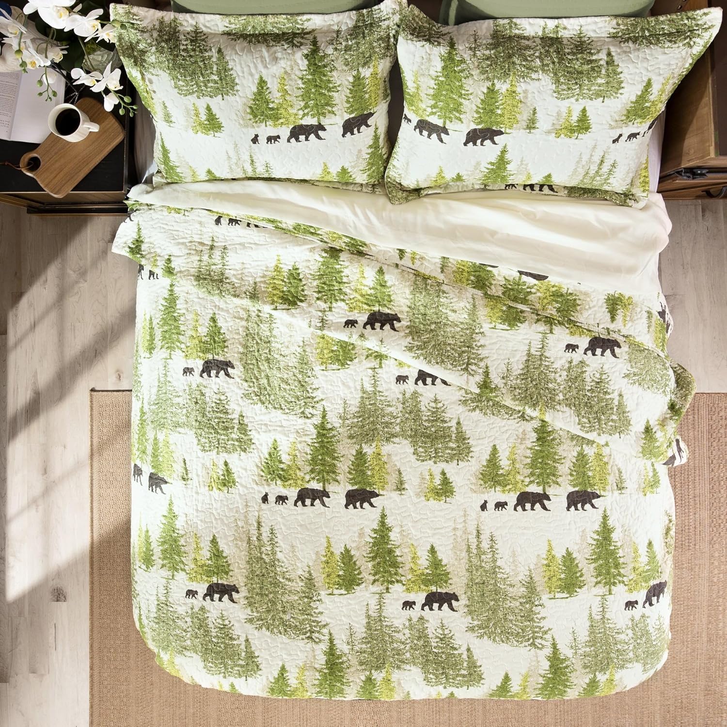 CARSTENS INC Rustic Cabin Quilt Set Twin