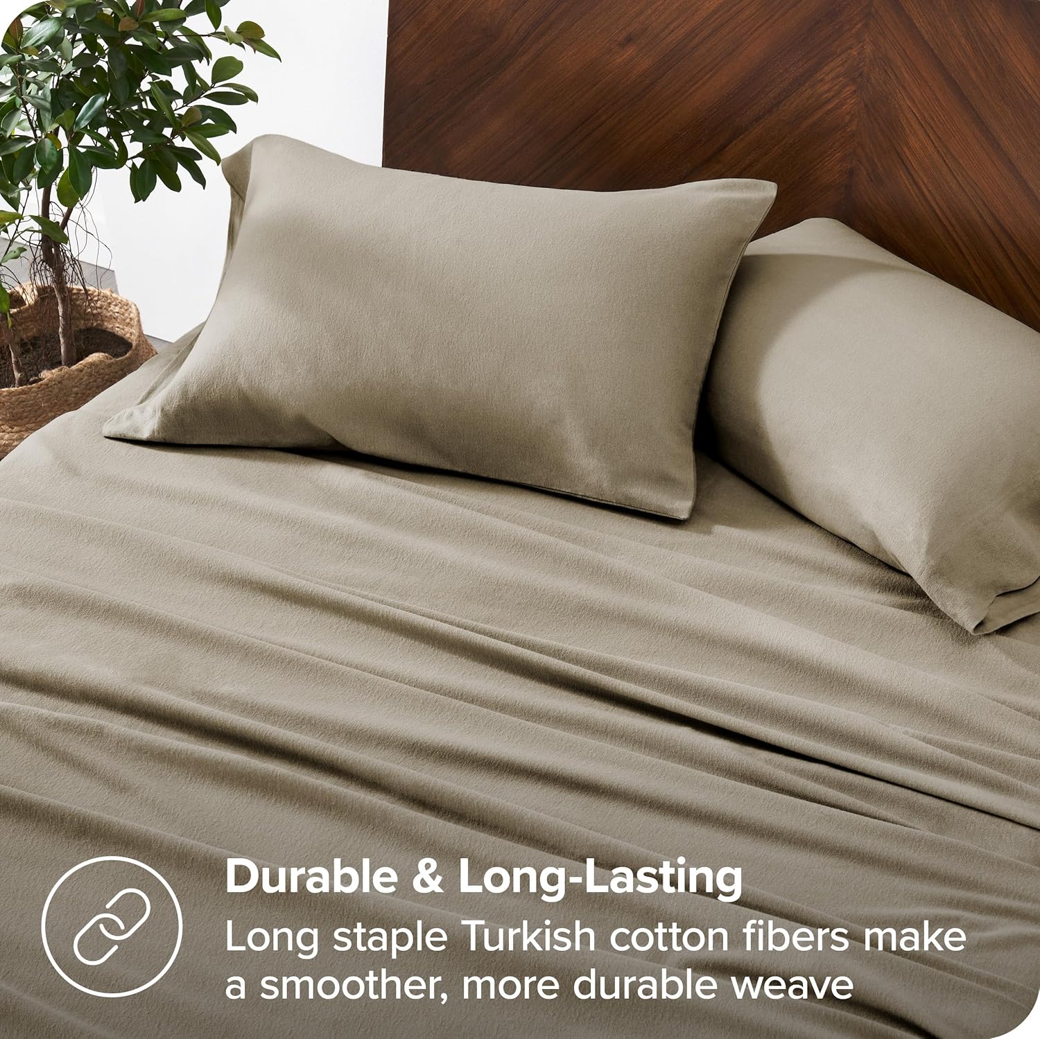 Bare Home Organic Cotton Flannel Sheet Set Twin