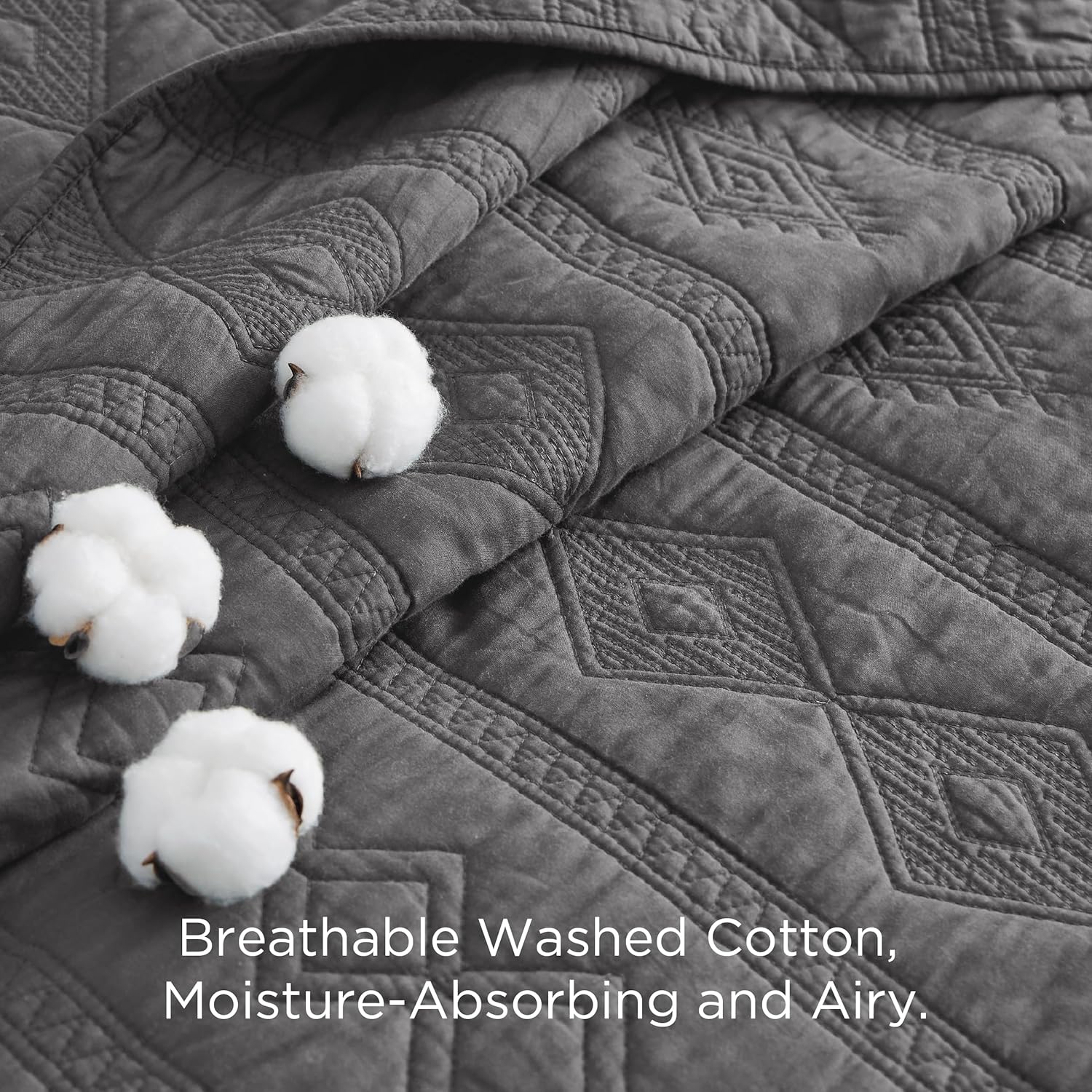 Bedsure 100 Cotton Quilt Set with Pillow Shams