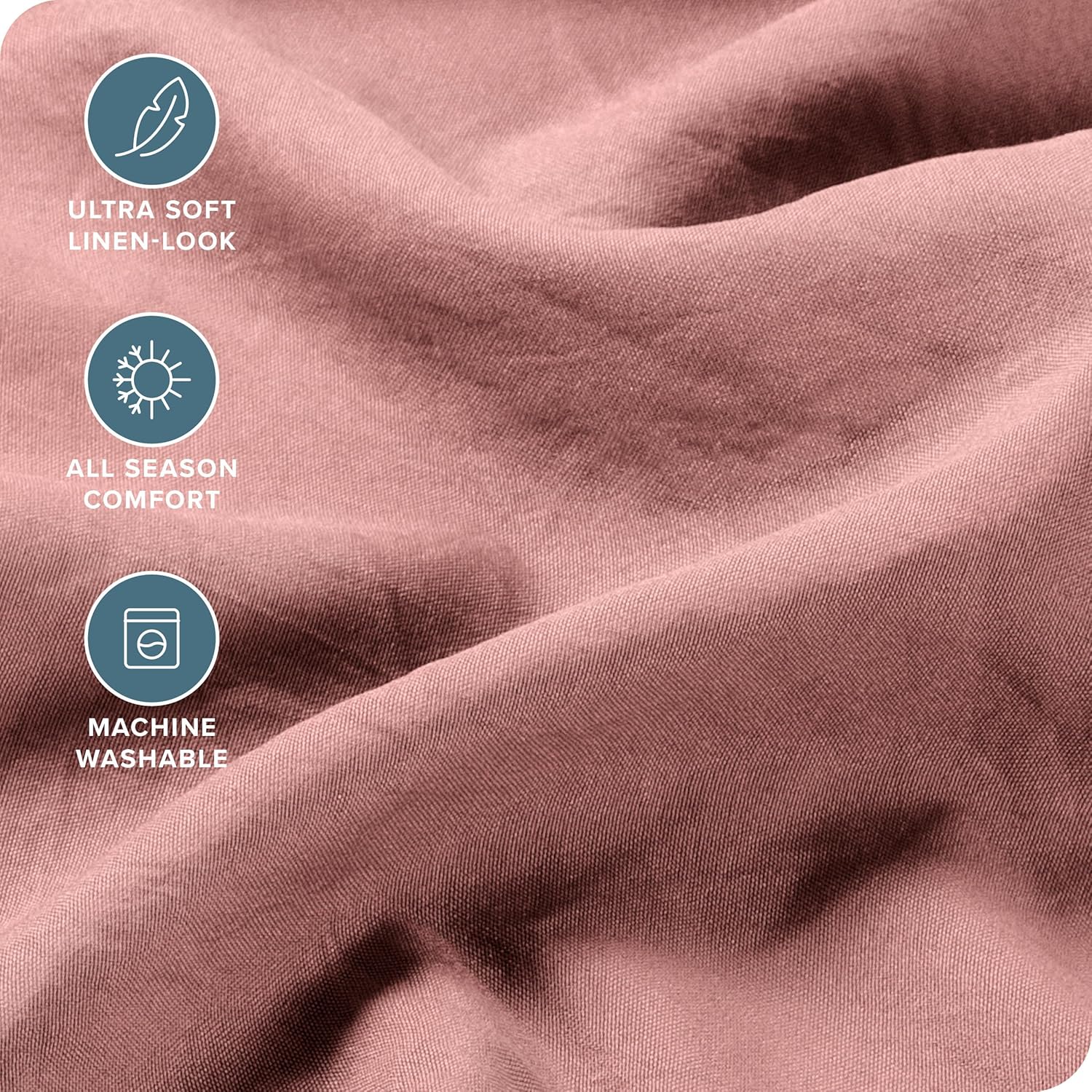 Bare Home Ultra Soft Sandwashed Full Sheet Set 1