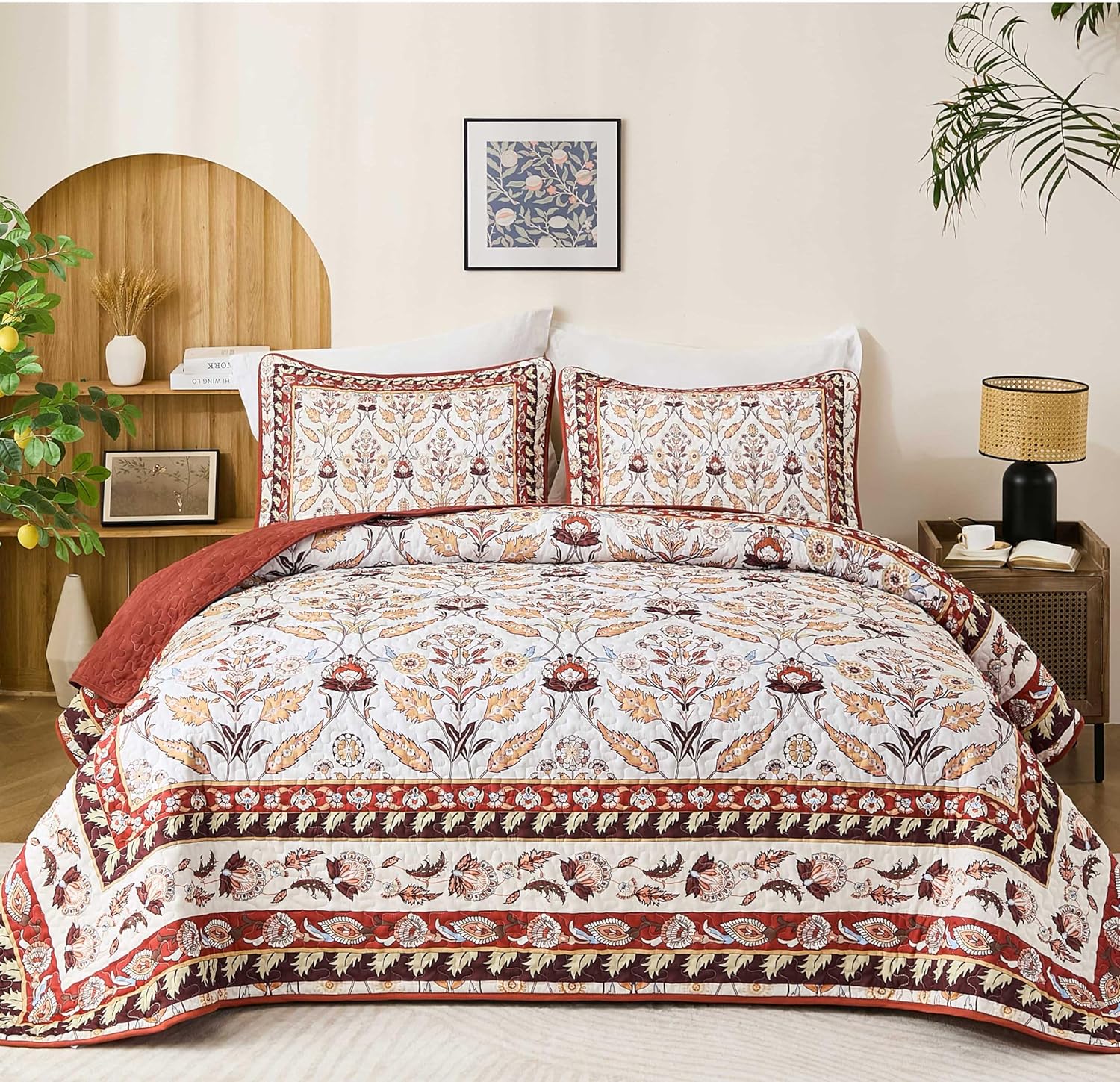 DJY King Size Quilt Set with Pillowcases