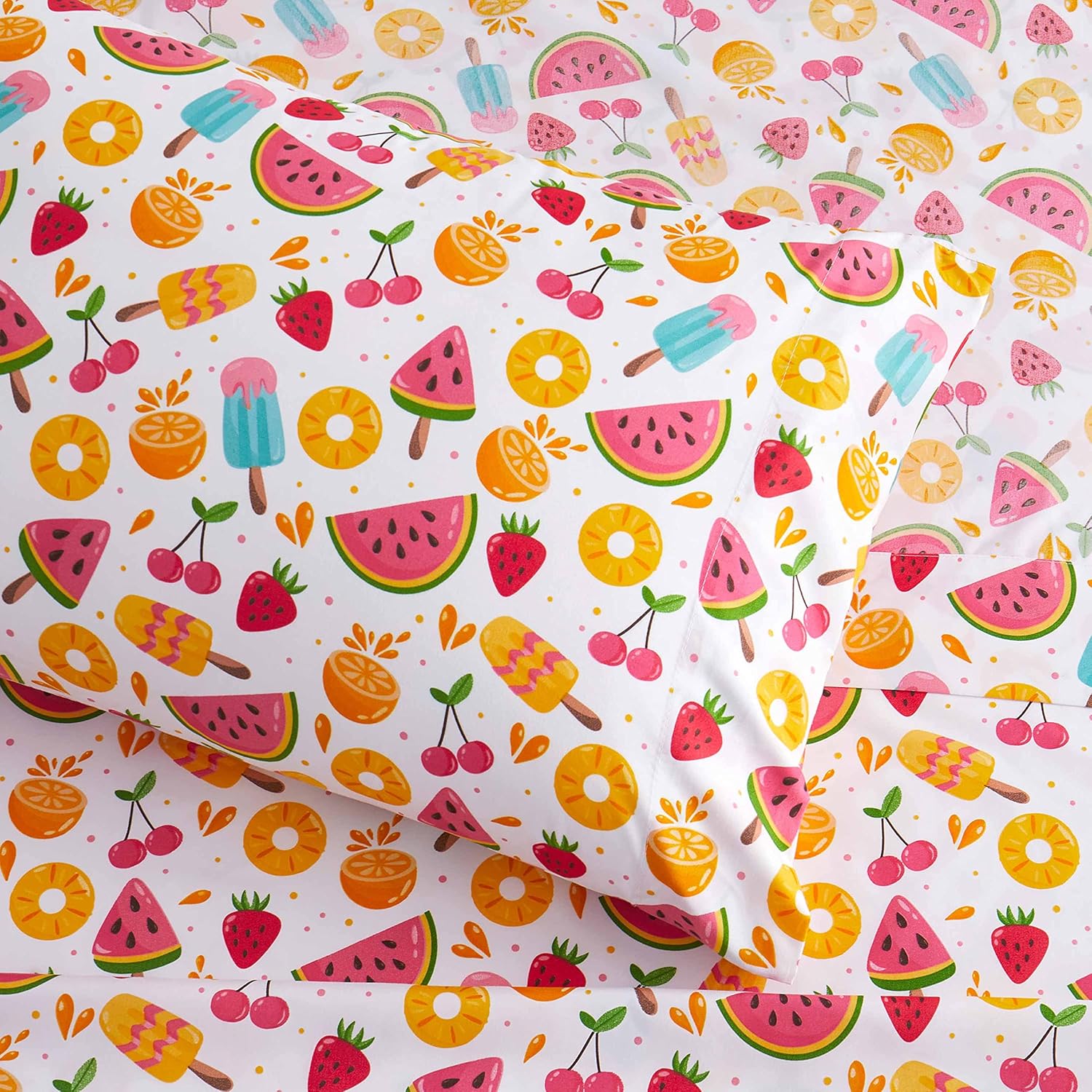 Sweet Home 1500 Supreme Kids Sheet Set - Twin XL Fruity Fun