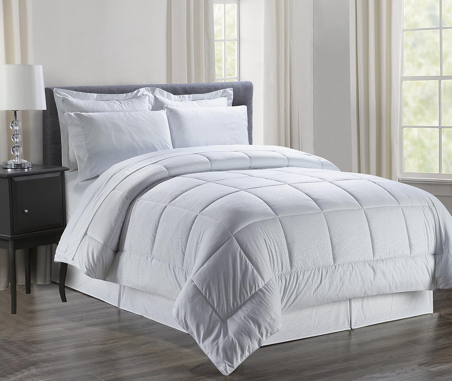 Sweet Home Collection 8-Piece Bed In A Bag Comforter Set King