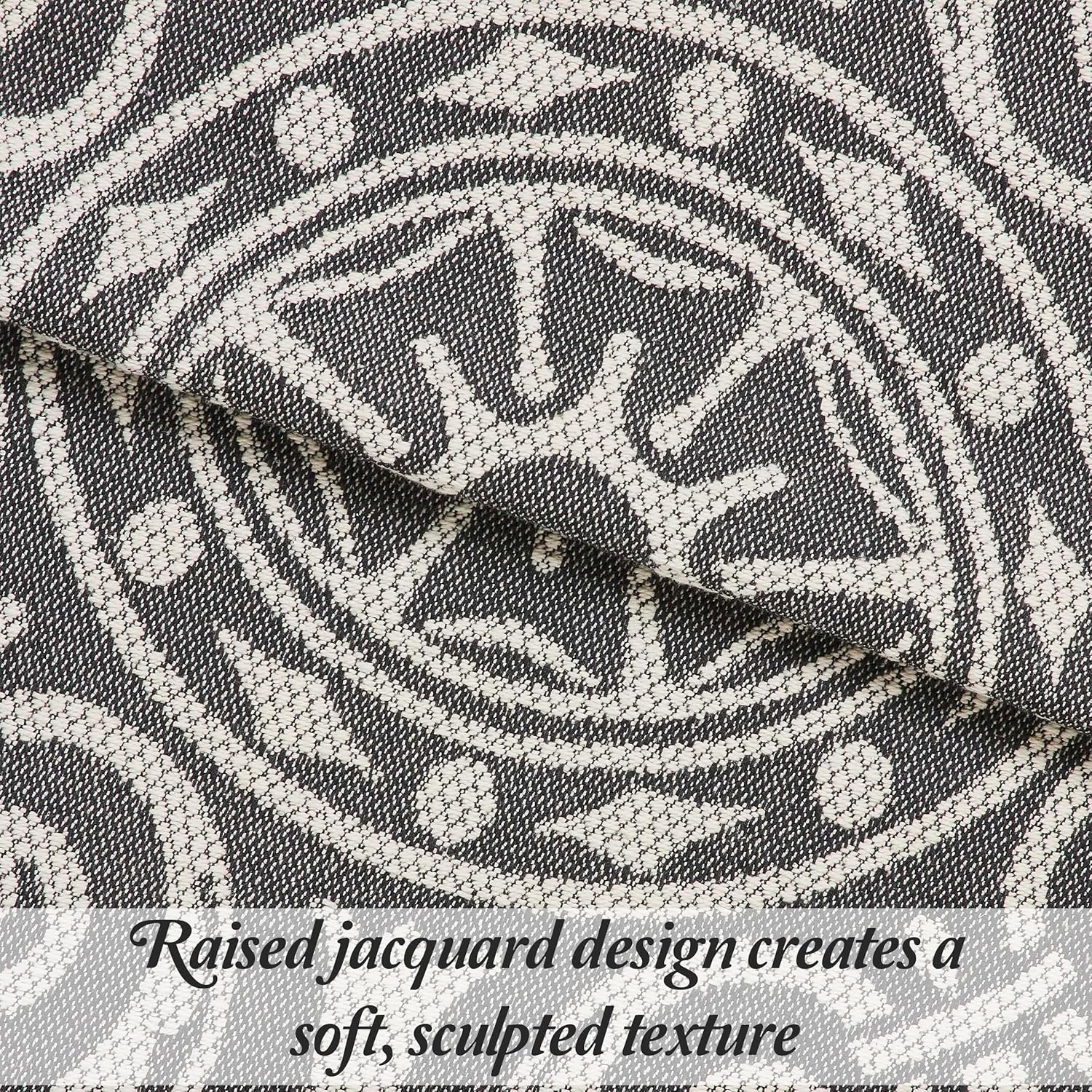Superior Cotton Blend 3-Piece Bedspread Set King Charcoal