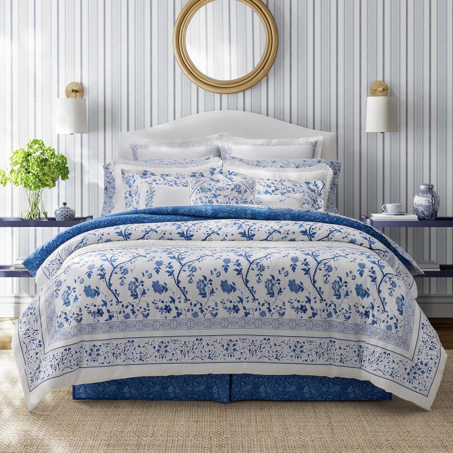 Laura Ashley Full Comforter Set in Charlotte Blue