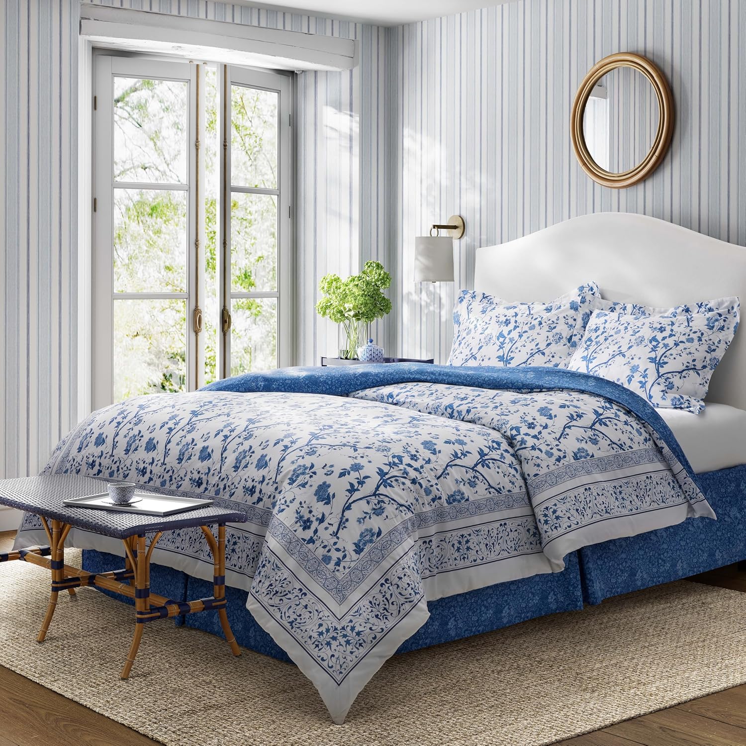 Laura Ashley Full Comforter Set in Charlotte Blue
